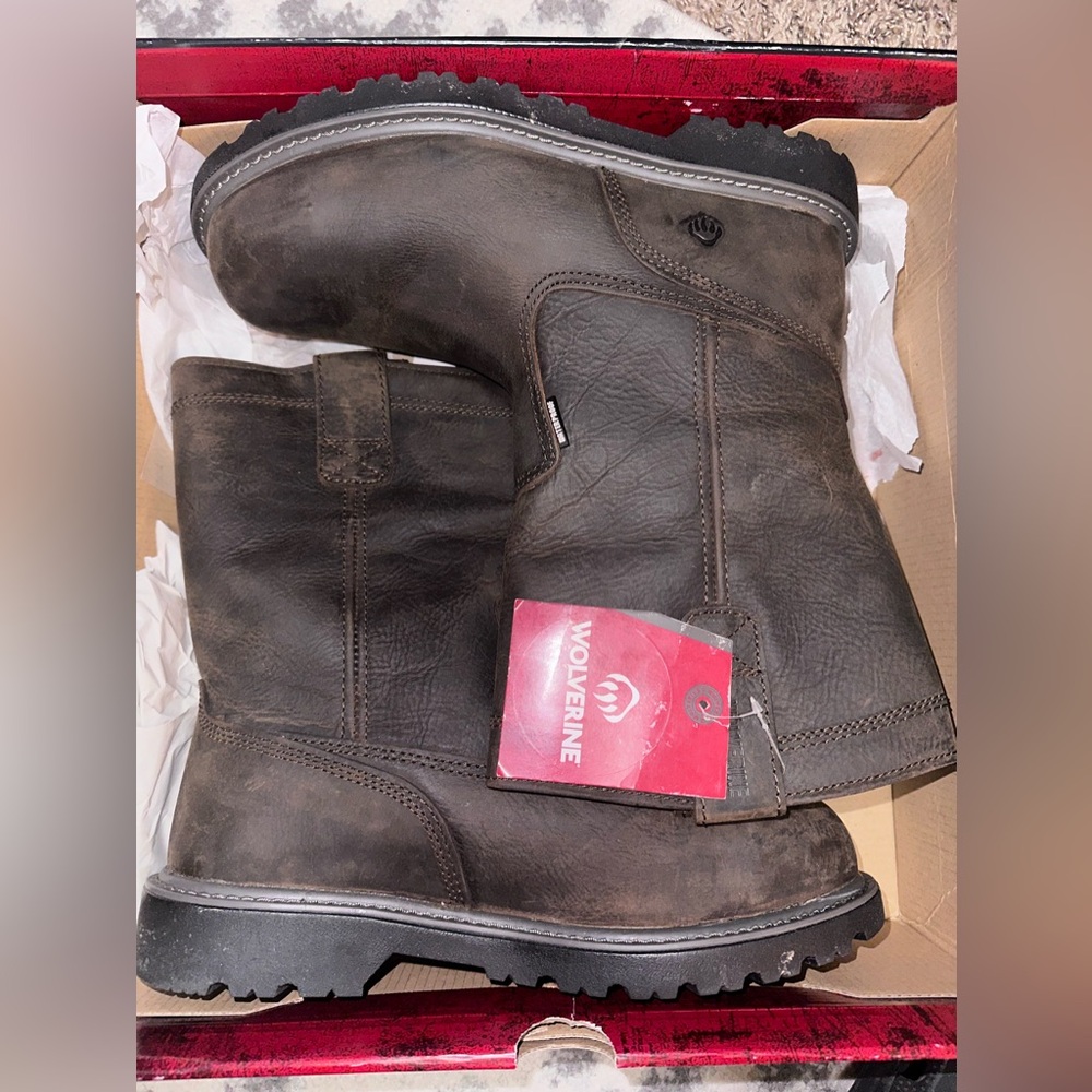 Wolverine Men’s Flooorhand Wellington Steel Toe Boots-Size 11M